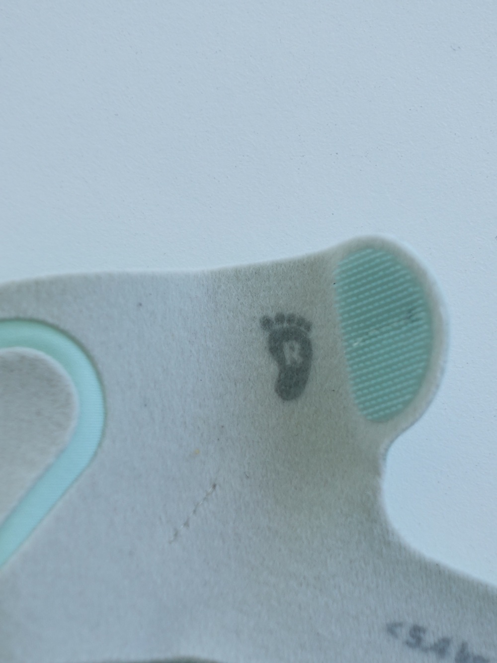 Mint Green Baby Owlet Sock Cover - Soft Velcro Foot Protector - Picture 5 of 7
